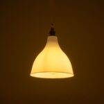 GLOBOSTAR® RADE 203-0126 Μοντέρνο Κρεμαστό Φωτιστικό Οροφής με Ντουί 1 x E27 AC 220-240V IP20 - Λευκό & Ασημί - Μ18.5 x Π18.5 x Υ23cm - Image 3