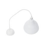 GLOBOSTAR® RADE 203-0126 Μοντέρνο Κρεμαστό Φωτιστικό Οροφής με Ντουί 1 x E27 AC 220-240V IP20 - Λευκό & Ασημί - Μ18.5 x Π18.5 x Υ23cm - Image 11