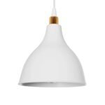 GLOBOSTAR® RADE 203-0128 Μοντέρνο Κρεμαστό Φωτιστικό Οροφής με Ντουί 3 x E27 AC 220-240V IP20 - Λευκό & Χρυσό - Μ40 x Π40 x Υ40cm - Image 8