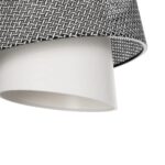 GLOBOSTAR® ALINA 203-0130 Μοντέρνο Κρεμαστό Φωτιστικό Οροφής με Ντουί 1 x E27 AC 220-240V IP20 - Γκρι & Λευκό - Μ30 x Π30 x Υ20cm - Image 8