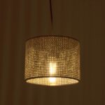 GLOBOSTAR® CLAIRIE 203-0132 Μοντέρνο Κρεμαστό Φωτιστικό Οροφής με Ντουί 1 x E27 AC 220-240V IP20 - Καφέ - Μ22 x Π22 x Υ18cm - Image 3