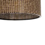 GLOBOSTAR® CLAIRIE 203-0132 Μοντέρνο Κρεμαστό Φωτιστικό Οροφής με Ντουί 1 x E27 AC 220-240V IP20 - Καφέ - Μ22 x Π22 x Υ18cm - Image 8