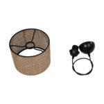 GLOBOSTAR® CLAIRIE 203-0132 Μοντέρνο Κρεμαστό Φωτιστικό Οροφής με Ντουί 1 x E27 AC 220-240V IP20 - Καφέ - Μ22 x Π22 x Υ18cm - Image 10