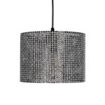 GLOBOSTAR® CLAIRIE 203-0133 Μοντέρνο Κρεμαστό Φωτιστικό Οροφής με Ντουί 1 x E27 AC 220-240V IP20 - Μαύρο & Λευκό - Μ22 x Π22 x Υ18cm - Image 5