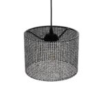 GLOBOSTAR® CLAIRIE 203-0133 Μοντέρνο Κρεμαστό Φωτιστικό Οροφής με Ντουί 1 x E27 AC 220-240V IP20 - Μαύρο & Λευκό - Μ22 x Π22 x Υ18cm - Image 7