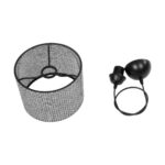 GLOBOSTAR® CLAIRIE 203-0133 Μοντέρνο Κρεμαστό Φωτιστικό Οροφής με Ντουί 1 x E27 AC 220-240V IP20 - Μαύρο & Λευκό - Μ22 x Π22 x Υ18cm - Image 10