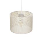 GLOBOSTAR® CLAIRIE 203-0134 Μοντέρνο Κρεμαστό Φωτιστικό Οροφής με Ντουί 1 x E27 AC 220-240V IP20 - Μπεζ - Μ22 x Π22 x Υ18cm - Image 7