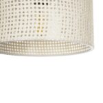 GLOBOSTAR® CLAIRIE 203-0134 Μοντέρνο Κρεμαστό Φωτιστικό Οροφής με Ντουί 1 x E27 AC 220-240V IP20 - Μπεζ - Μ22 x Π22 x Υ18cm - Image 8