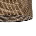 GLOBOSTAR® CLAIRIE 203-0135 Μοντέρνο Κρεμαστό Φωτιστικό Οροφής με Ντουί 1 x E27 AC 220-240V IP20 - Καφέ - Μ30 x Π30 x Υ22cm - Image 8