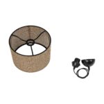 GLOBOSTAR® CLAIRIE 203-0135 Μοντέρνο Κρεμαστό Φωτιστικό Οροφής με Ντουί 1 x E27 AC 220-240V IP20 - Καφέ - Μ30 x Π30 x Υ22cm - Image 10