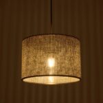 GLOBOSTAR® CLAIRIE 203-0136 Μοντέρνο Κρεμαστό Φωτιστικό Οροφής με Ντουί 1 x E27 AC 220-240V IP20 - Μαύρο & Λευκό - Μ30 x Π30 x Υ22cm - Image 3