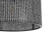 GLOBOSTAR® CLAIRIE 203-0136 Μοντέρνο Κρεμαστό Φωτιστικό Οροφής με Ντουί 1 x E27 AC 220-240V IP20 - Μαύρο & Λευκό - Μ30 x Π30 x Υ22cm - Image 8