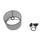 GLOBOSTAR® CLAIRIE 203-0136 Μοντέρνο Κρεμαστό Φωτιστικό Οροφής με Ντουί 1 x E27 AC 220-240V IP20 - Μαύρο & Λευκό - Μ30 x Π30 x Υ22cm - Image 10