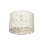 GLOBOSTAR® CLAIRIE 203-0137 Μοντέρνο Κρεμαστό Φωτιστικό Οροφής με Ντουί 1 x E27 AC 220-240V IP20 - Μπεζ - Μ30 x Π30 x Υ22cm - Image 6