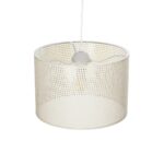 GLOBOSTAR® CLAIRIE 203-0137 Μοντέρνο Κρεμαστό Φωτιστικό Οροφής με Ντουί 1 x E27 AC 220-240V IP20 - Μπεζ - Μ30 x Π30 x Υ22cm - Image 7