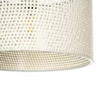 GLOBOSTAR® CLAIRIE 203-0137 Μοντέρνο Κρεμαστό Φωτιστικό Οροφής με Ντουί 1 x E27 AC 220-240V IP20 - Μπεζ - Μ30 x Π30 x Υ22cm - Image 8