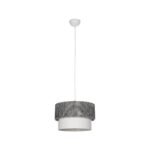 GLOBOSTAR® SISSIE 203-0139 Μοντέρνο Κρεμαστό Φωτιστικό Οροφής με Ντουί 1 x E27 AC 220-240V IP20 - Μαύρο & Λευκό - Μ30 x Π30 x Υ23cm - Image 4