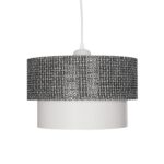 GLOBOSTAR® SISSIE 203-0139 Μοντέρνο Κρεμαστό Φωτιστικό Οροφής με Ντουί 1 x E27 AC 220-240V IP20 - Μαύρο & Λευκό - Μ30 x Π30 x Υ23cm - Image 5