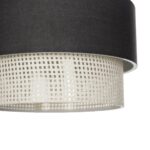 GLOBOSTAR® SISSIE 203-0140 Μοντέρνο Κρεμαστό Φωτιστικό Οροφής με Ντουί 1 x E27 AC 220-240V IP20 - Μαύρο & Μπεζ - Μ30 x Π30 x Υ23cm - Image 8