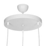 GLOBOSTAR® RIVE 203-0142 Μοντέρνο Κρεμαστό Φωτιστικό Οροφής με Ντουί 3 x E27 AC 220-240V IP20 - Λευκό & Χρυσό - Μ40 x Π40 x Υ65cm - Image 9