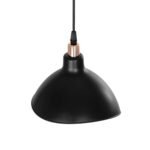 GLOBOSTAR® RIVE 203-0143 Μοντέρνο Κρεμαστό Φωτιστικό Οροφής με Ντουί 1 x E27 AC 220-240V IP20 - Μάυρο & Χαλκινο - Μ22 x Π20 x Υ22cm - Image 7