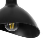 GLOBOSTAR® RIVE 203-0143 Μοντέρνο Κρεμαστό Φωτιστικό Οροφής με Ντουί 1 x E27 AC 220-240V IP20 - Μάυρο & Χαλκινο - Μ22 x Π20 x Υ22cm - Image 8