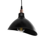 GLOBOSTAR® RIVE 203-0144 Μοντέρνο Κρεμαστό Φωτιστικό Οροφής με Ντουί 3 x E27 AC 220-240V IP20 - Μάυρο & Χάλκινο - Μ40 x Π40 x Υ65cm - Image 8