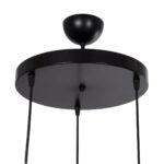 GLOBOSTAR® RIVE 203-0144 Μοντέρνο Κρεμαστό Φωτιστικό Οροφής με Ντουί 3 x E27 AC 220-240V IP20 - Μάυρο & Χάλκινο - Μ40 x Π40 x Υ65cm - Image 9