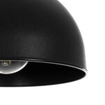 GLOBOSTAR® ΗUT 203-0145 Μοντέρνο Κρεμαστό Φωτιστικό Οροφής με Ντουί 1 x E27 AC 220-240V IP20 - Μάυρο & Χάλκινο - Μ18 x Π18 x Υ18cm - Image 9