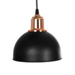 GLOBOSTAR® ΗUT 203-0146 Μοντέρνο Κρεμαστό Φωτιστικό Οροφής με Ντουί 3 x E27 AC 220-240V IP20 - Μάυρο & Χάλκινο - Μ40 x Π40 x Υ40cm - Image 8