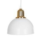 GLOBOSTAR® ΗUT 203-0148 Μοντέρνο Κρεμαστό Φωτιστικό Οροφής με Ντουί 3 x E27 AC 220-240V IP20 - Λευκό & Χρυσό - Μ40 x Π40 x Υ40cm - Image 8