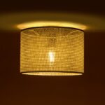 GLOBOSTAR® CILIO 203-0150 Μοντέρνο Φωτιστικό Οροφής με Ντουί 1 x E27 AC 220-240V IP20 - Λευκό - Μ30 x Π30 x Υ22cm - Image 3