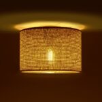 GLOBOSTAR® CILIO 203-0151 Μοντέρνο Φωτιστικό Οροφής με Ντουί 1 x E27 AC 220-240V IP20 - Καφέ - Μ30 x Π30 x Υ22cm - Image 3