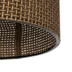 GLOBOSTAR® CILIO 203-0151 Μοντέρνο Φωτιστικό Οροφής με Ντουί 1 x E27 AC 220-240V IP20 - Καφέ - Μ30 x Π30 x Υ22cm - Image 6