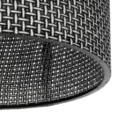 GLOBOSTAR® CILIO 203-0152 Μοντέρνο Φωτιστικό Οροφής με Ντουί 1 x E27 AC 220-240V IP20 - Μαύρο - Μ30 x Π30 x Υ22cm - Image 6