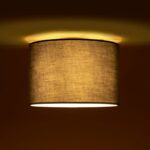 GLOBOSTAR® CILIO 203-0153 Μοντέρνο Φωτιστικό Οροφής με Ντουί 1 x E27 AC 220-240V IP20 - Γκρι - Μ30 x Π30 x Υ22cm - Image 3