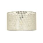 GLOBOSTAR® CILIO 203-0155 Μοντέρνο Φωτιστικό Οροφής με Ντουί 1 x E27 AC 220-240V IP20 - Λευκό - Μ38 x Π38 x Υ23cm