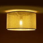 GLOBOSTAR® CILIO 203-0155 Μοντέρνο Φωτιστικό Οροφής με Ντουί 1 x E27 AC 220-240V IP20 - Λευκό - Μ38 x Π38 x Υ23cm - Image 3