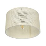 GLOBOSTAR® CILIO 203-0155 Μοντέρνο Φωτιστικό Οροφής με Ντουί 1 x E27 AC 220-240V IP20 - Λευκό - Μ38 x Π38 x Υ23cm - Image 5