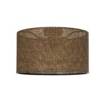 GLOBOSTAR® CILIO 203-0156 Μοντέρνο Φωτιστικό Οροφής με Ντουί 1 x E27 AC 220-240V IP20 - Καφέ - Μ38 x Π38 x Υ23cm