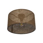 GLOBOSTAR® CILIO 203-0156 Μοντέρνο Φωτιστικό Οροφής με Ντουί 1 x E27 AC 220-240V IP20 - Καφέ - Μ38 x Π38 x Υ23cm - Image 5