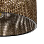 GLOBOSTAR® CILIO 203-0156 Μοντέρνο Φωτιστικό Οροφής με Ντουί 1 x E27 AC 220-240V IP20 - Καφέ - Μ38 x Π38 x Υ23cm - Image 6