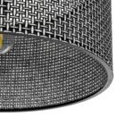 GLOBOSTAR® CILIO 203-0157 Μοντέρνο Φωτιστικό Οροφής με Ντουί 1 x E27 AC 220-240V IP20 - Μαύρο - Μ38 x Π38 x Υ23cm - Image 6