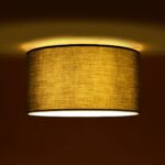 GLOBOSTAR® CILIO 203-0158 Μοντέρνο Φωτιστικό Οροφής με Ντουί 1 x E27 AC 220-240V IP20 - Γκρι - Μ38 x Π38 x Υ23cm - Image 3