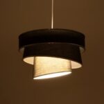 GLOBOSTAR® SIERA 203-0167 Μοντέρνο Κρεμαστό Φωτιστικό Οροφής με Ντουί 1 x E27 AC 220-240V IP20 - Γκρι & Ασημί - Μ38 x Π38 x Υ26cm - Image 3