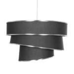 GLOBOSTAR® SIERA 203-0167 Μοντέρνο Κρεμαστό Φωτιστικό Οροφής με Ντουί 1 x E27 AC 220-240V IP20 - Γκρι & Ασημί - Μ38 x Π38 x Υ26cm - Image 5