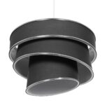 GLOBOSTAR® SIERA 203-0167 Μοντέρνο Κρεμαστό Φωτιστικό Οροφής με Ντουί 1 x E27 AC 220-240V IP20 - Γκρι & Ασημί - Μ38 x Π38 x Υ26cm - Image 6