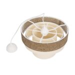 GLOBOSTAR® SIERA 203-0169 Μοντέρνο Κρεμαστό Φωτιστικό Οροφής με Ντουί 1 x E27 AC 220-240V IP20 - Καφέ & Μπεζ - Μ38 x Π38 x Υ26cm - Image 10