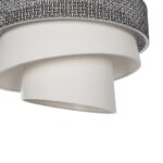 GLOBOSTAR® SIERA 203-0170 Μοντέρνο Κρεμαστό Φωτιστικό Οροφής με Ντουί 1 x E27 AC 220-240V IP20 - Μαύρο & Λευκό - Μ38 x Π38 x Υ26cm - Image 8