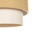 GLOBOSTAR® LIVA 203-0174 Μοντέρνο Κρεμαστό Φωτιστικό Οροφής με Ντουί 1 x E27 AC 220-240V IP20 - Μπεζ - Μ38 x Π38 x Υ30cm - Image 8